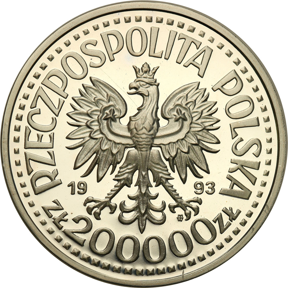 III RP. 200.000 złotych 1993 Kazimierz Jagiellończyk - półpostać